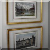 A13. Framed etchings. 